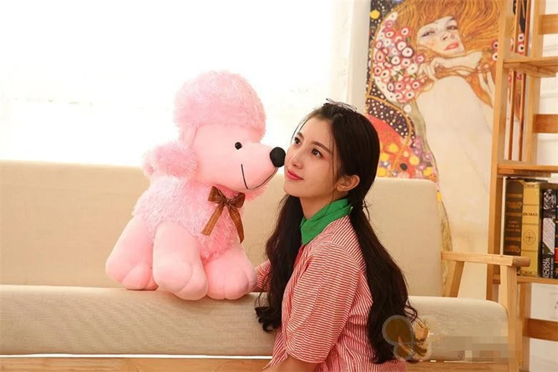 Dorimytrader New Pop Cute Soft Animal Poodle Plush Toy Big Stuffed Animals Dog Doll 5 Colors 55cm x 50cm DY50065 (14)