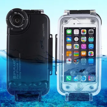 

PULUZ for iPhone 8 & 7 for iPhone 6 & 6s 40m/130ft Waterproof Diving Housing Photo Video Taking Underwater Cover Case