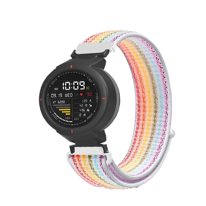 

COMLYO Quick release bands for xiaomi huami amazfit verge 3 strap nylon loop soft comfortable wristband amazfit 3 band belt