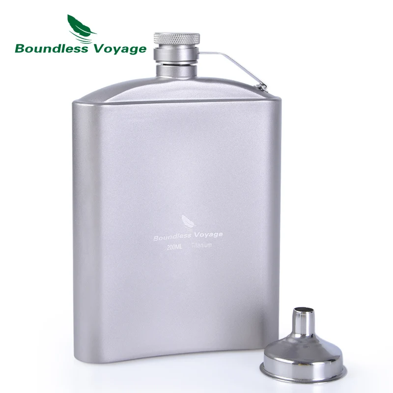 Sin Límites de viaje al aire libre vajilla de bolsillo frasco de la cadera Camping Picnic Alcohol whisky jarra vino olla vasos 7 oz 200 ml