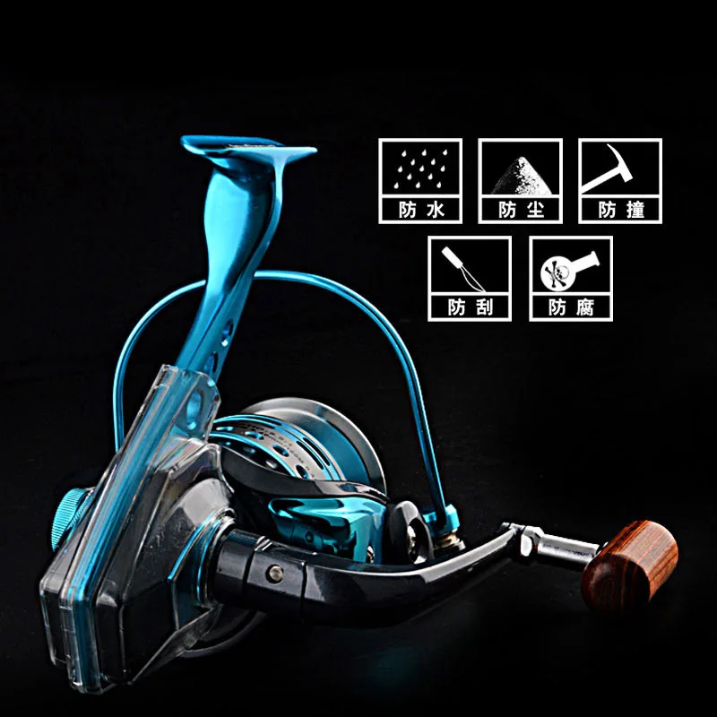 Leve e Suave Carretilhas de Pesca-10 + 2bb Sal e Pesca de Água Molinetes Poderoso Doce 5 Carretilhas de pesca