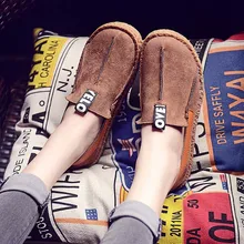 Baideng женская обувь для ходьбы ретро-мокасины Лоферы Женская дешевая повседневная обувь без шнуровки женская обувь на плоской подошве chaussures femme 35-42