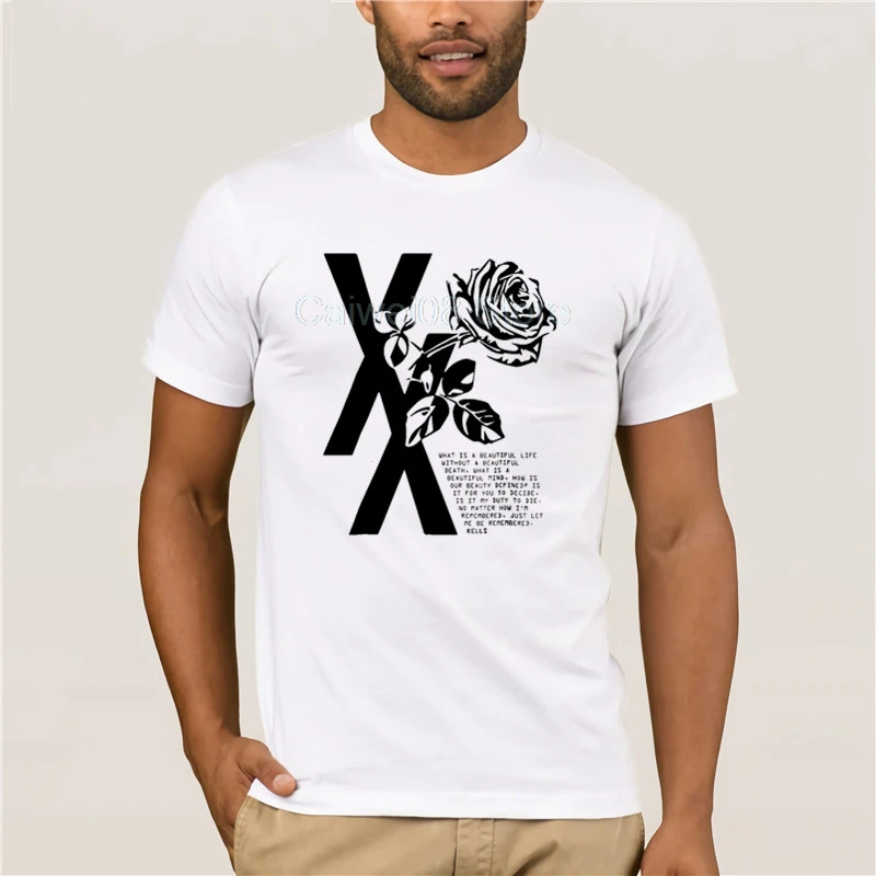 

Summer Fashion Street Short Sleeve T-Shirt brand MGK T XX Flower Black Rose For Men Women Kids Hot casual print T-shirt