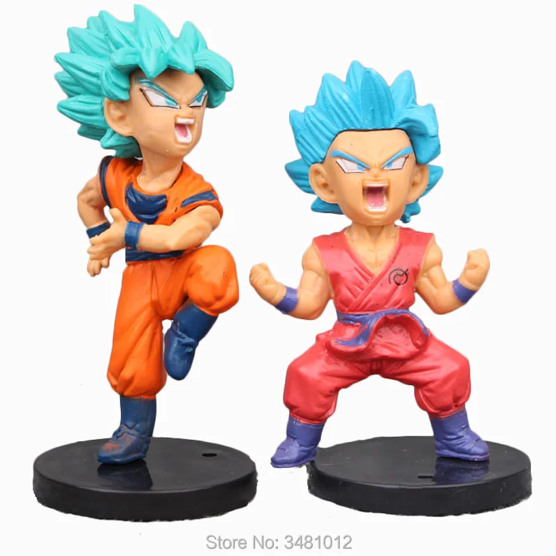 18 шт. Son Goku Blue Vegeta Hitto Dragon Ball Super Saiyan PVC Фигурки Dragonball Zamasu черные Аниме фигурки