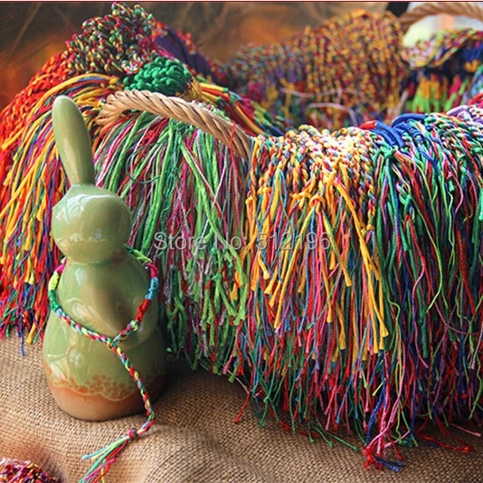 

ABL0252(10), Thick Brazilian Cheap Colorful Rainbow Handmade Weave Woven Braided Rope String Strand Friendship Bracelet