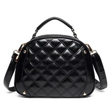 Classy Round Quilted Bag Women Box type Stylish Shoulder Bag Classic Diamond Lattice Small Crossbody Bag