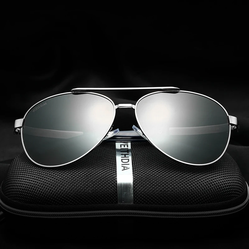 Sunglasses Men Polarized Pilot Titanium Frame Sun Glasses Eyewear Black Color Brand Designer Gafas Oculos De Sol UV400 | Аксессуары для