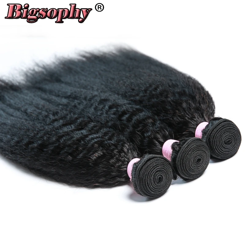 Bigsophy Indian Hair Wave Bundles Kinky Straight Hair Human Hair Bundles 1pc Yaki Straight 8-28inch Natural Color Top Remy Hair Bigsophy Indian Hair Wave Bundles Kinky Straight Hair Human Hair Bundles 1pc Yaki Straight 8-28inch Natural Color Top Remy Hair