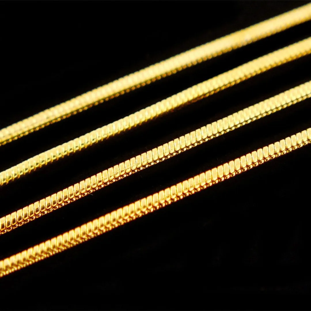 Gold Color Hiphop Necklaces Chain Shellhard Chic Men's Snake Chain Necklace Fashion DIY Jewelry Accessories Gift