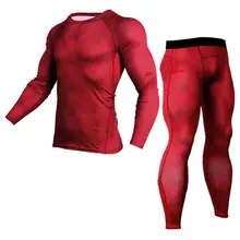 Новые мужские и женский спортивный костюм милый костюм Фитнес Бодибилдинг Колготки футболка+ Штаны 2 шт. Гидрокостюмы в стиле MMA комплект 4XL