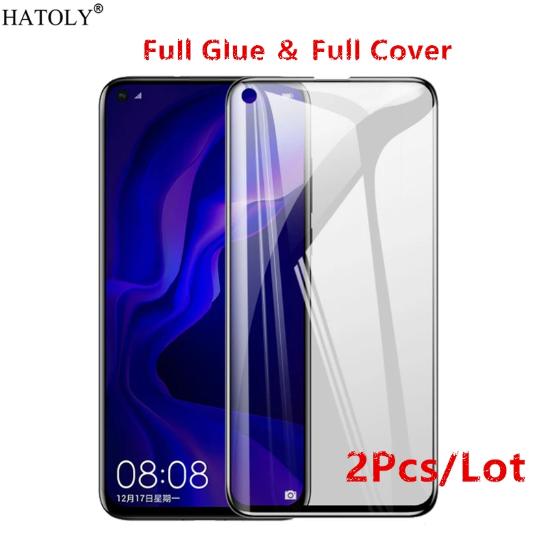 2Pcs Huawei Honor View 20 Glass Tempered for V20 Film Full Glue Screen Protector | Мобильные телефоны и аксессуары