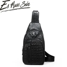 EsMussSein модная сумка из натуральной кожи через плечо мужская повседневная Аллигатор сумка маленькая брендовая дизайнерская мужская сумка на плечо