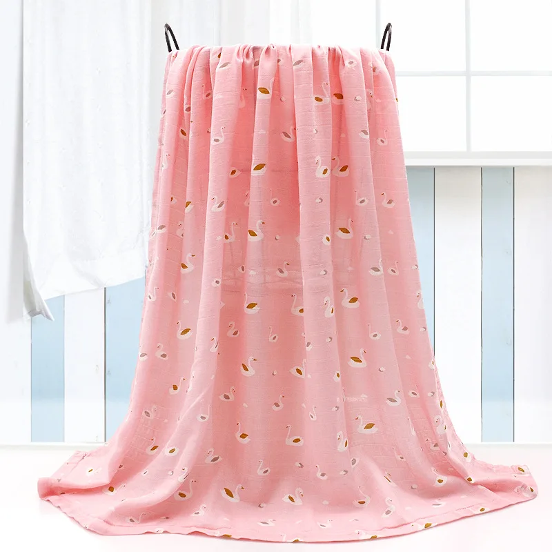 100*120 см бамбуковое хлопковое детское одеяло детское Пеленальное Одеяло детское бамбуковое хлопковое муслиновое одеяло накидка для новорожденных