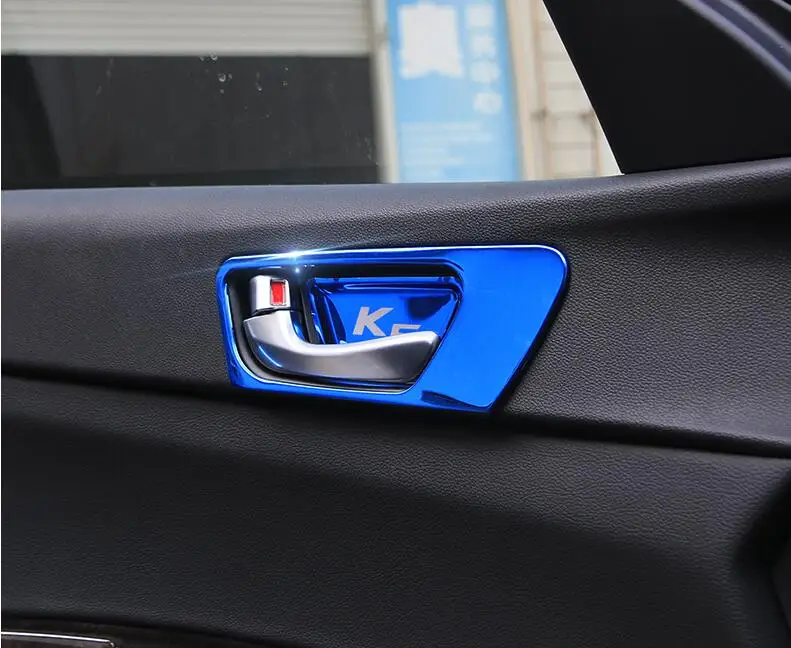ABS chrome inner Window lift switch sequin cover trim For Hyundai Elantra 17-18