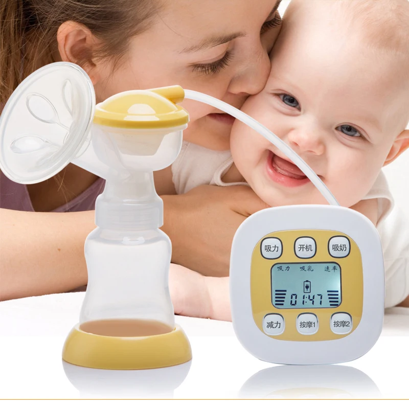 New Intelligent 160ML USB Electric Breast Pump Powerful Nipple Suction ten levels adjustable Baby Breast Feeding Pumps GK