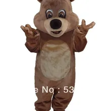 Пушистые коричневый Тедди талисмана школы производительность реклама костюмы костюм нарядное платье с мини-вентилятор и шлем SW528