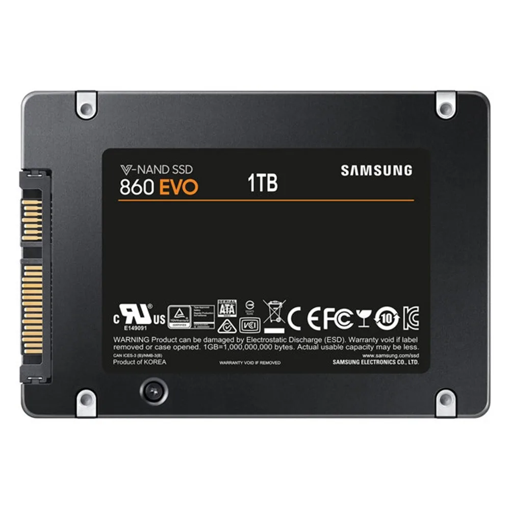 SAMSUNG 250GB 500GB 1 ТБ внутренний SSD 860 EVO твердотельный жесткий диск HD SATA3 2 5 для ноутбуков