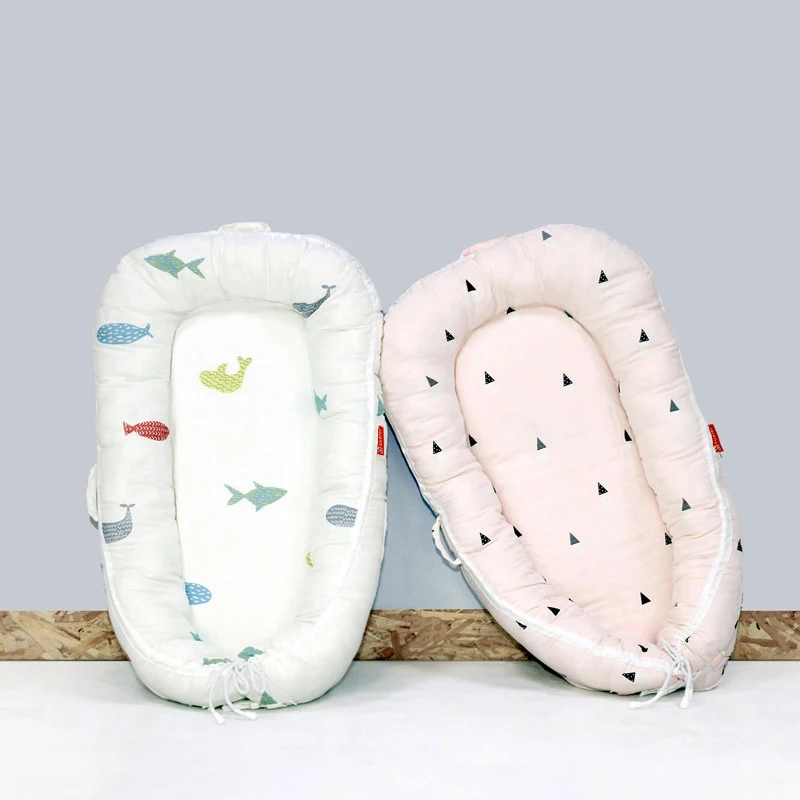 

double gauze cotton 60*80cm baby Portable crib bed fashion newborn baby good sleeping folding breathable bed crib