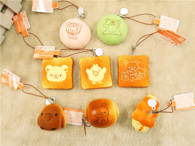 Kuutti Сжимаемый розовый зеленый Простой Мини Kawaii Rilakkuma kiролиitori хлеб тостов долго