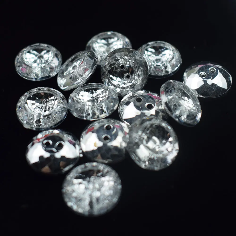 

100PCS Rhinestone Crystal Buttons Sewing Furniture Decoration DIY Diamond Button Accessories Metal Buttons Decorative