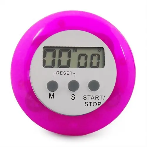 GSFY Wholesale Pink Digital Electronic Kitchen Timer Round