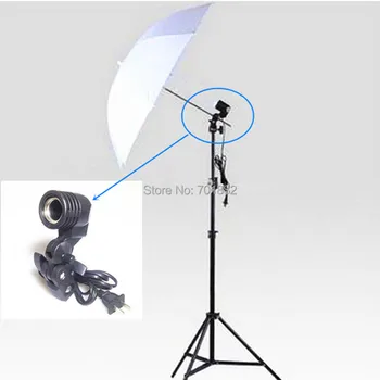 

3in1 Softbox Studio Lighting Kit 2m Telescopic Light Stand Tripod + E27 Socket Lamp Holder + 33 inch Translucent Soft Umbrella