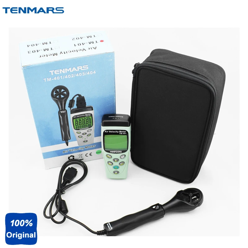 Anemometer TM401 Portable Digital Air Velocity Meter,Air Speed Meter