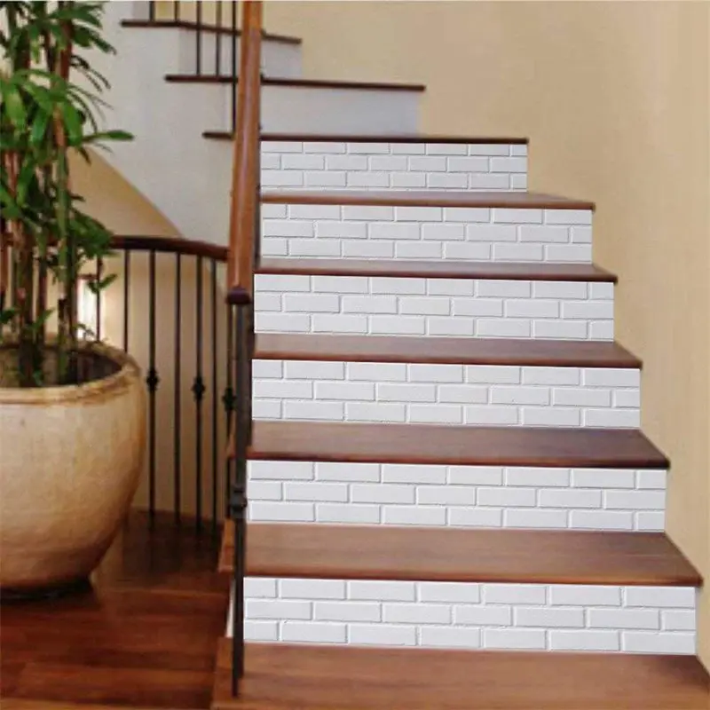 

decor Creative 3D Stair Stickers-DIY Staircase Sticker Murals Waterproof Tile Stair Risers Sticker DIY Removable Peel and Stic