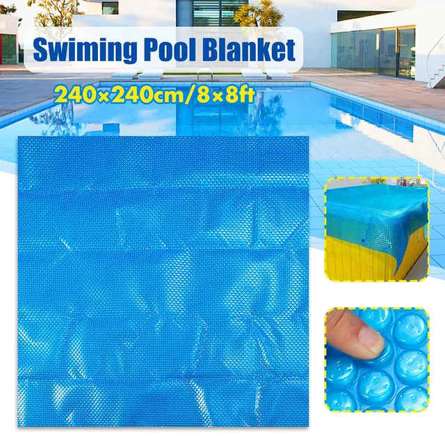 Solar Cover Solar Swimming Pool Cover Lomsarsh Pool Cover for Swimming Pool Easy Set and Frame Pools Rectangular Pool Cover Protector Foot Above Ground Blue Protection Swimming