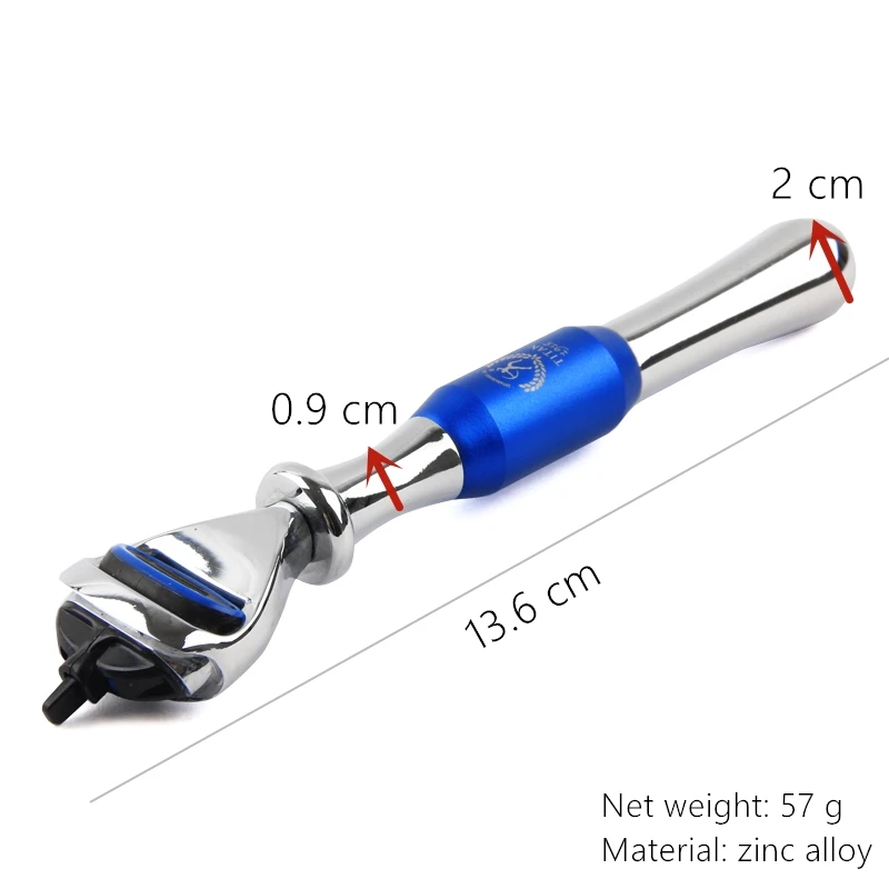 YINTAL Для мужчин бритья Безопасная бритва ручка из цинкового сплава, цинковый сплав Нержавеющая сталь руководство картридж Бритвы подставка для ножей с бритвы чехол