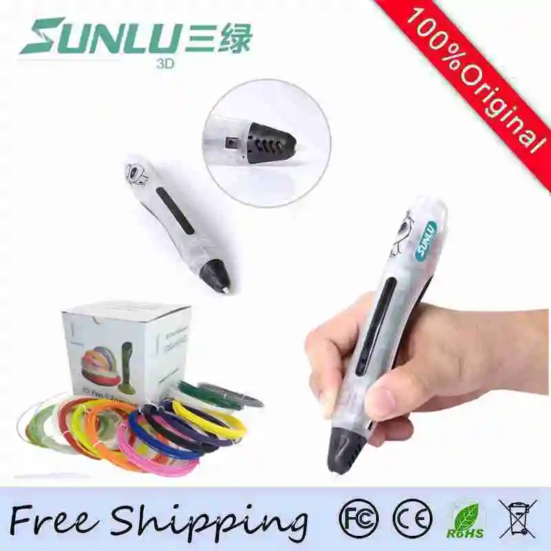 5TH Generation 3D Pen EU Adapter Munual English Russian Spanish USB 20Color 100 Meter PLA Filament