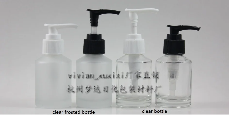 Download 60ml clear or clear frosted Glass lotion bottle with black ... Yellowimages Mockups