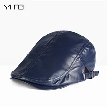 Зимняя кепка из искусственной кожи s кожаный ветрозащитный мужской берет для мужчин Gatby живописец Planas Gorras взрослые регулируемые теплые шапки