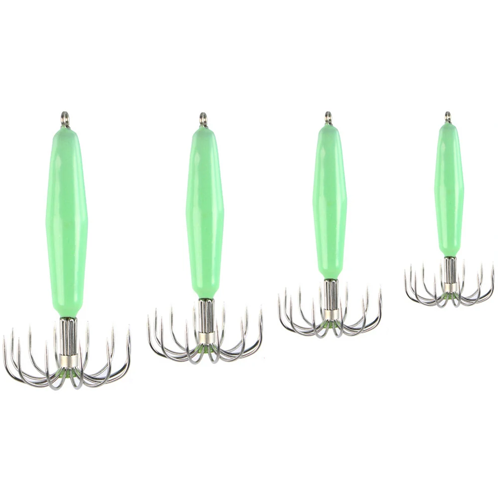 

Squid Hooks Luminous Squid Baits Simulation Fishing Tackle Lures Squid Jig Lures with Hook 12g 16g 25g 35g Fish Hook 5pcs/lot