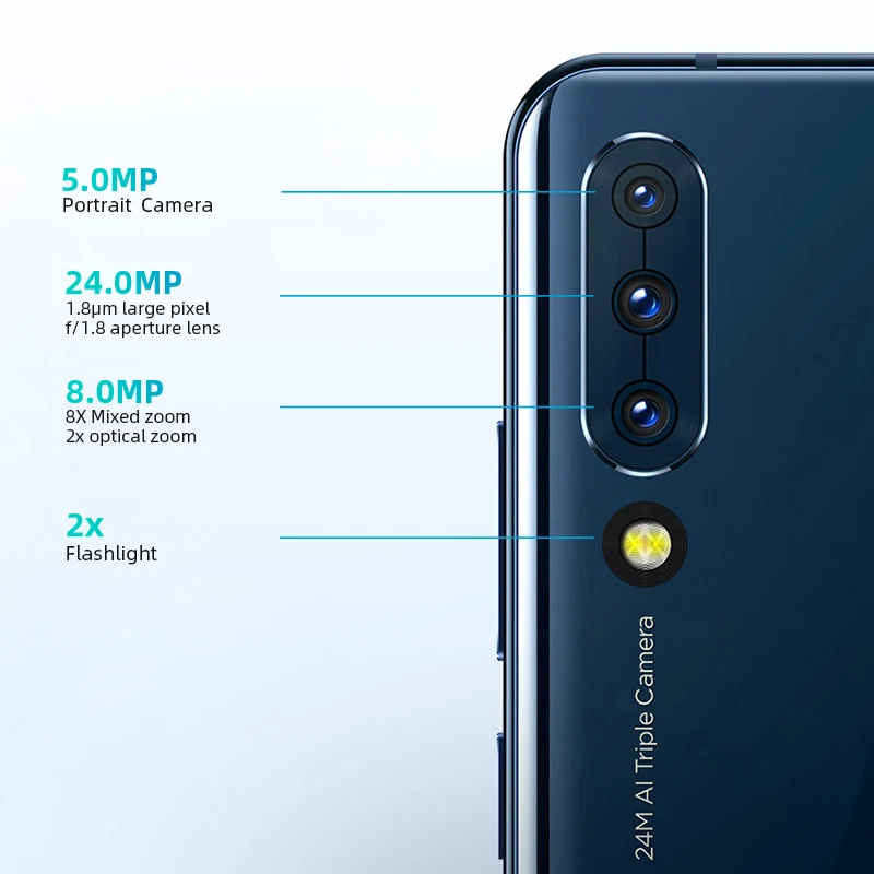  Original Global ROM Lenovo Z6 Snapdragon 730 Smartphone Quad Cameras 6.39 Inch OLED In screen Finge