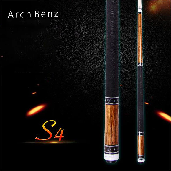 

Original Arch Benz S4 Billiard Pool Cue 13mm Tip 149cm Length Professional Maple Shaft Gold Sandalwood Butt Billiards with Gifts