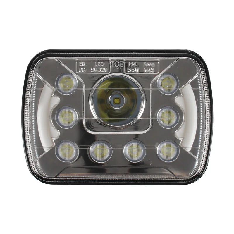 2PCS LED replacement lights sealed beam 5x7 45w Off road Led driving