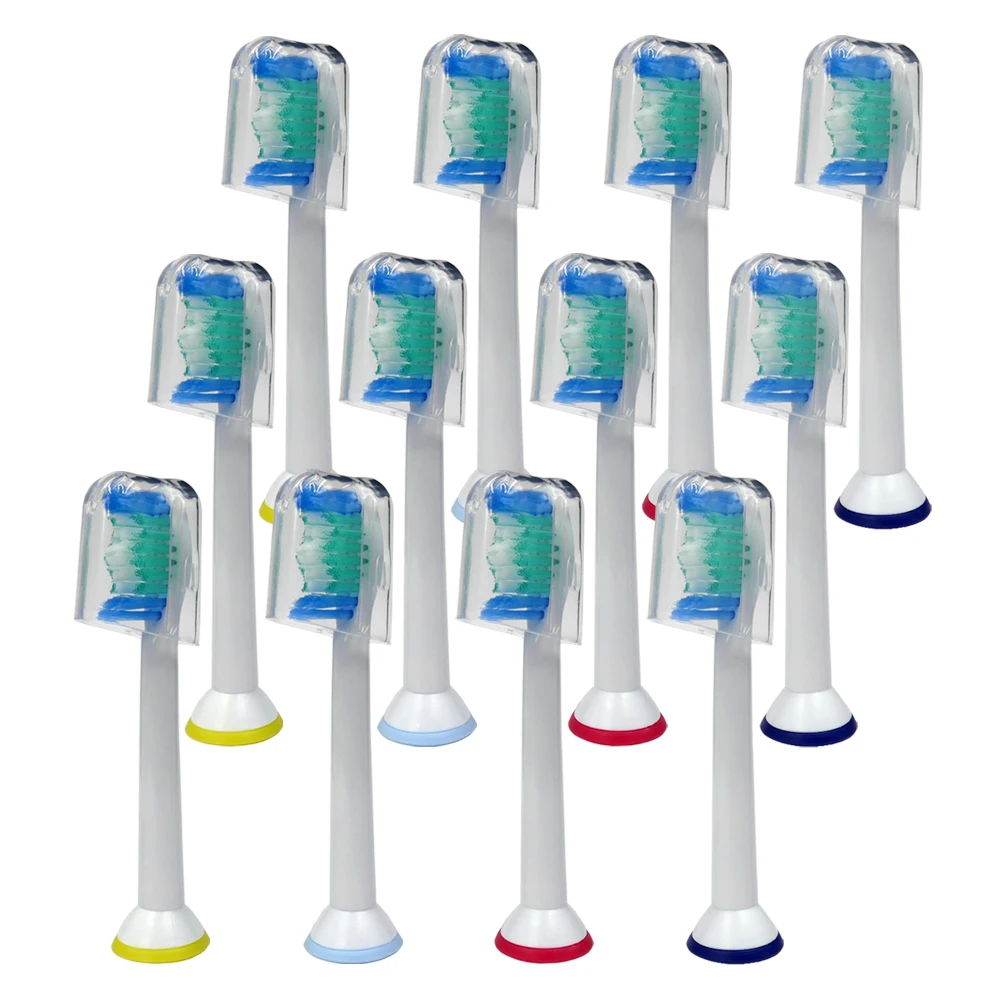 12 шт Съемные насадки для зубной щетки HX6014 для Philips Sonicare ProResults HX6013 HX6530 HX6930 HX6950 HX6730 HX3110 HX6721 6512