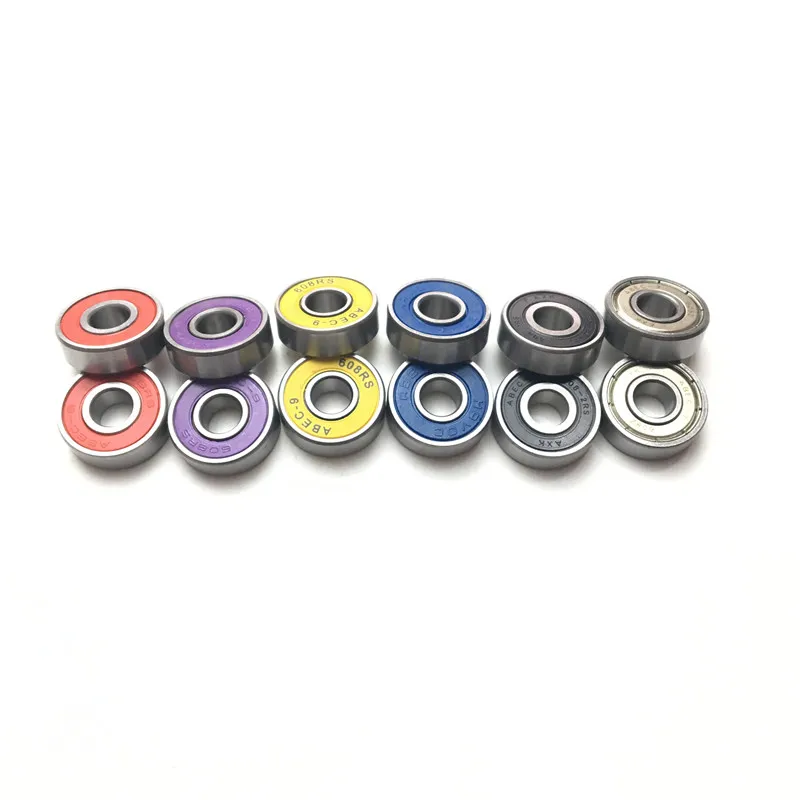Free Shipping 608 2RS Skateboard Bearings 8x22x7 Radial Ball Bearings