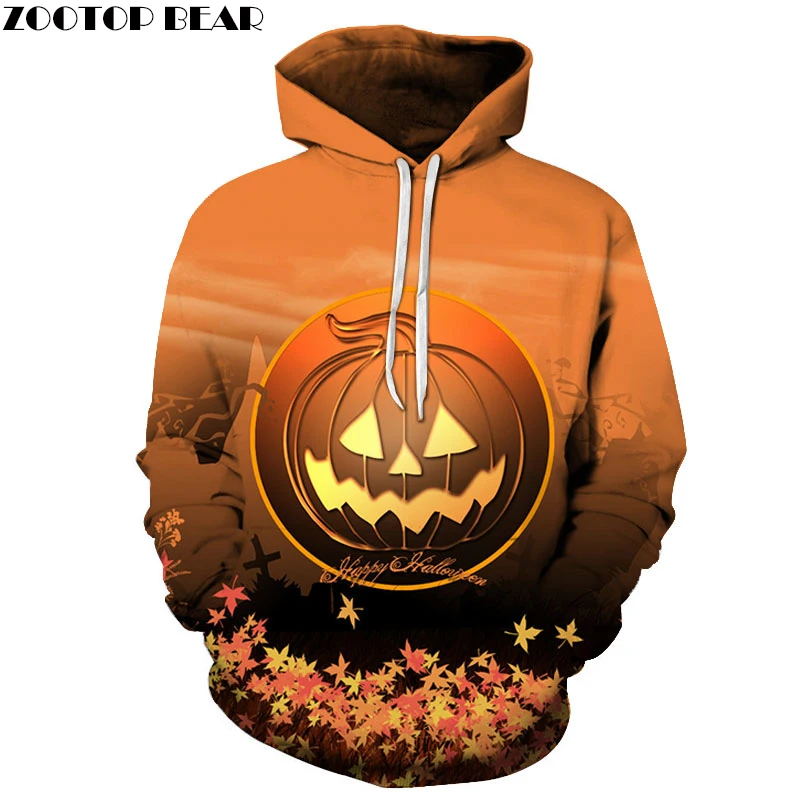 

Halloween 3D Printed Hoodie Mens Hoodies Fall Autumn Hoody Sweatshirt Tracksuit 2018 Cloth Drop Ship ZOOTOP BEAR