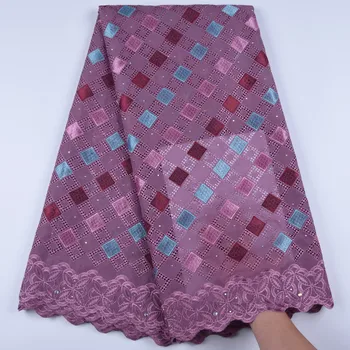 

Onion High Quality Swiss Voile Laces Switzerland Latest African Cotton Lace Fabric For Nigerian Women Voile Lace 5 Yards 1671