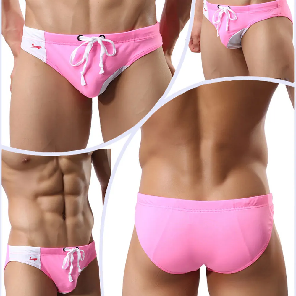 mens pink speedos
