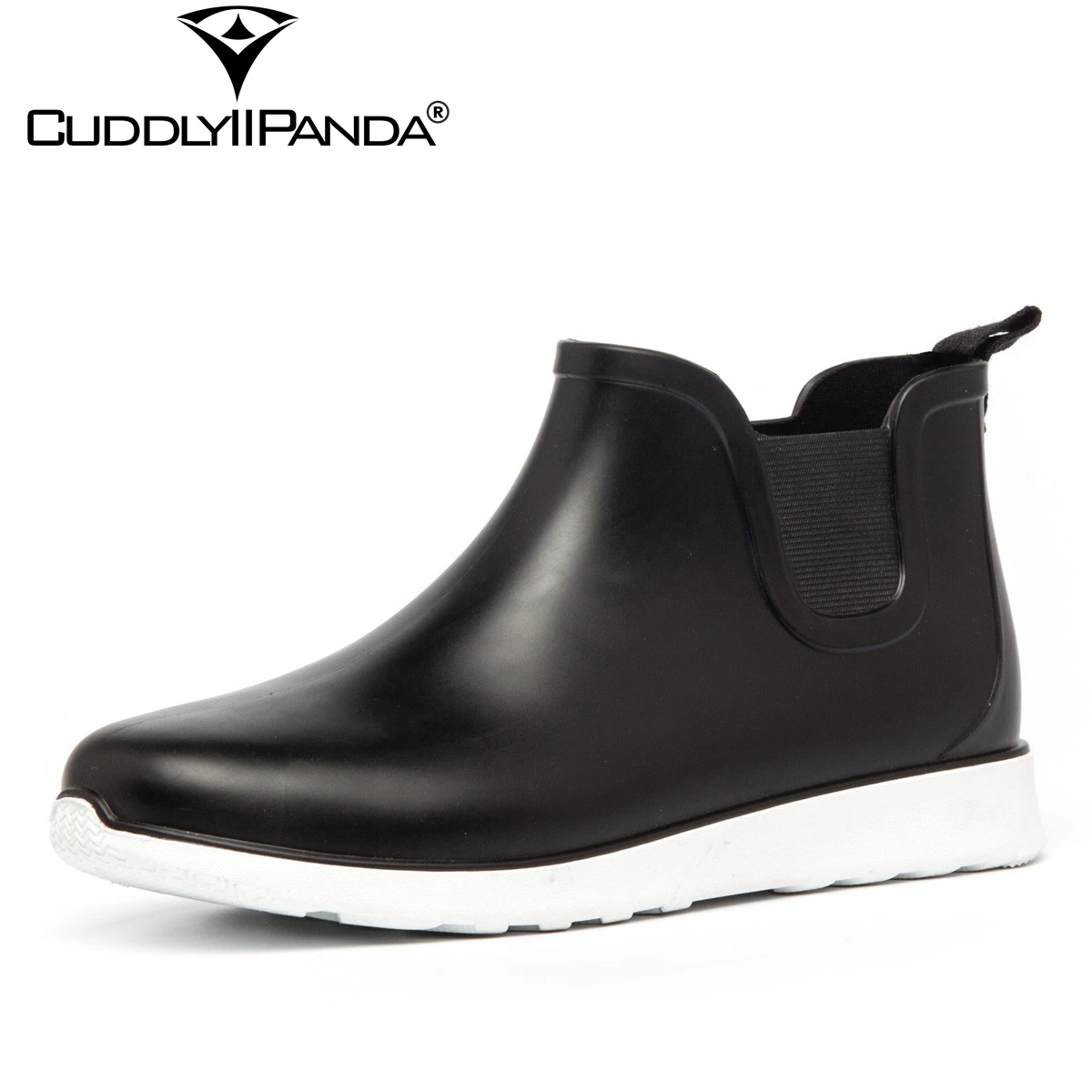 

CuddlyIIPanda 2018 Summer PVC Rain Boots Non-slide Men Ankle Boots Waterproof Chelsea Boots Fashion Botas Hombre Drop Shipping