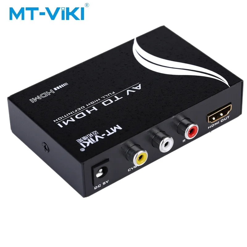 

MT-VIKI Av to hdmi converter 1080P DVD TV box to Monitor Projector Audio video synchronization MT-AH312
