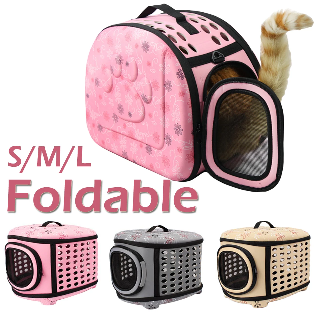 Маленькая переноска для собак кошек складная дорожная сумка переносная клетка складная корзина сумка-тоут сумка переносная уличная сумка для собак