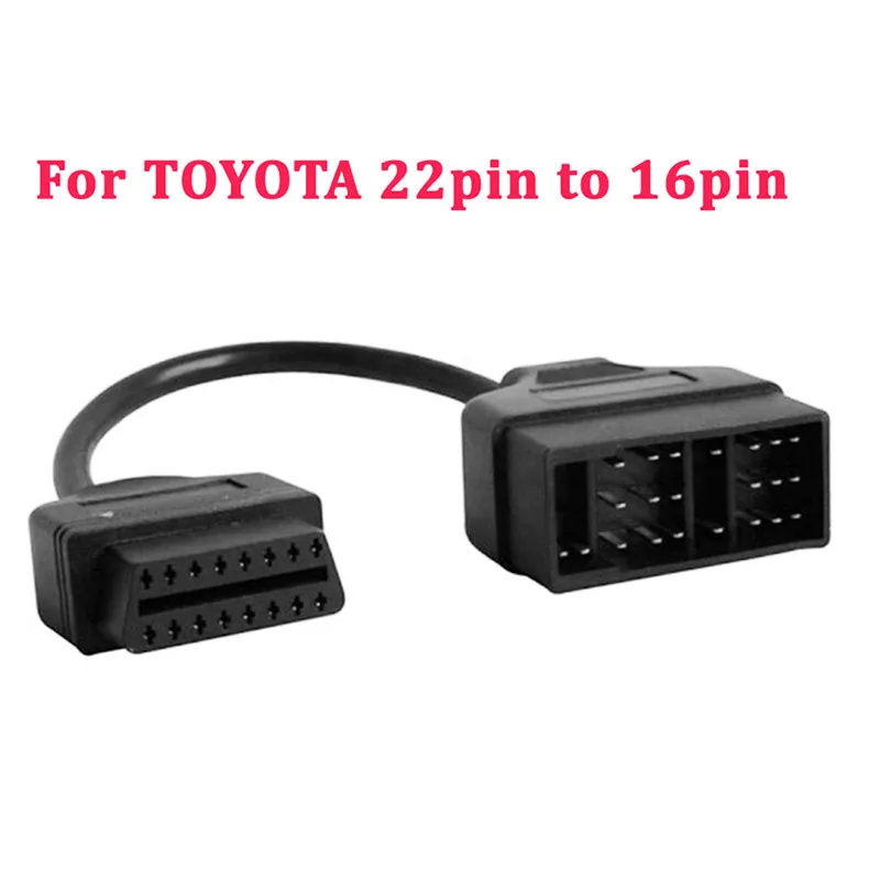 

22 Pin OBD1 To 16 Pin OBD2 Convertor Adapter Cable For TOYOTA Diagnostic Scanner 2017
