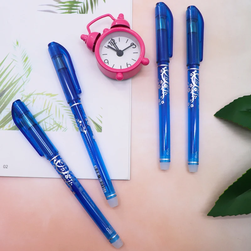 

3/6 Pcs/Set Erasable Pen Refill 0.5mm Blue/Black Ink Magic Office Gel Pens for School Stationery Supplies Student Writing Tools