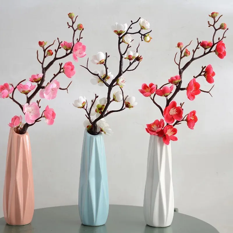 Фарфоровая ваза в европейском стиле с цветами, современная модная керамическая ваза для цветов, для кабинета, прихожей, дома, свадебного украшения