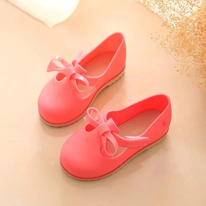 Сандалии для девочек Mini Melissa прозрачные сандалии с большим бантом мальчиков и 14 16