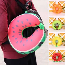 Travel Memory Foam Fruit U Shaped Travel Pillow Neck Support Head Rest Headrest Cushion Pillow